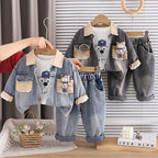 Conjunto Infantil Masculino 3 Peças Ursinho
