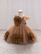 Vestido De Festa Infantil Flores