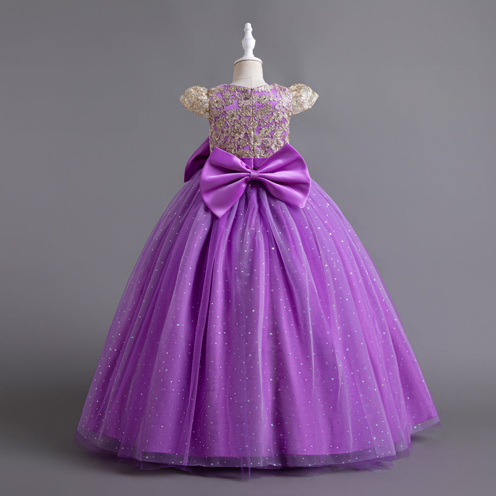 Vestido de Festa Longo Renda Brilhantes
