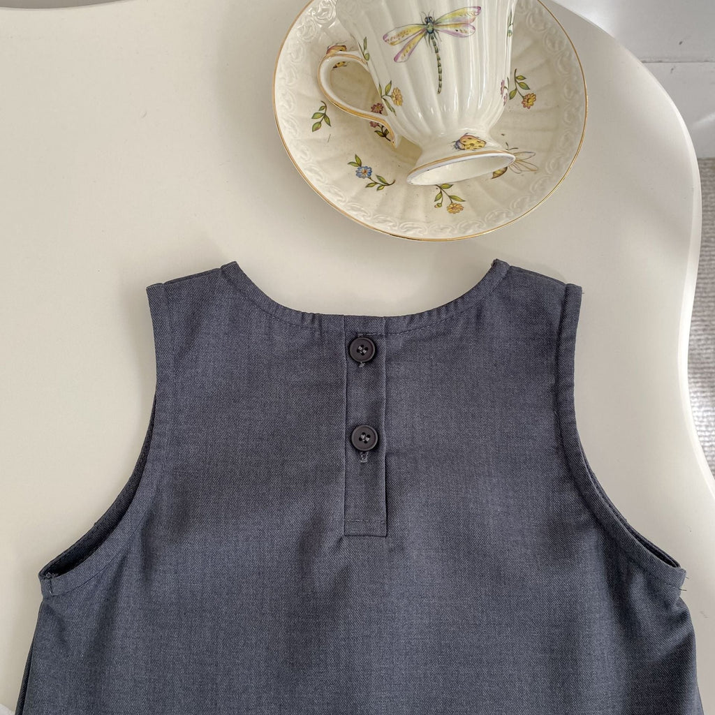 Vestido Infantil + Blusa Branca Golinha