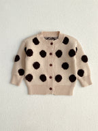 Cardigan Infantil Tricô Bolinhas