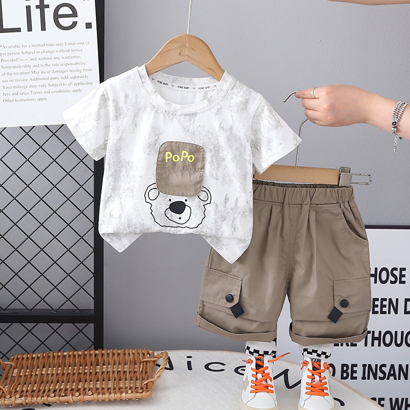 Conjunto Infantil Ursinho Bolsinhos