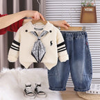 Conjunto Infantil 3 Peças Polo Gravatinha