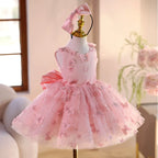 Vestido Infantil Tule Florzinhas