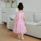 Vestido Infantil de Tule Poá