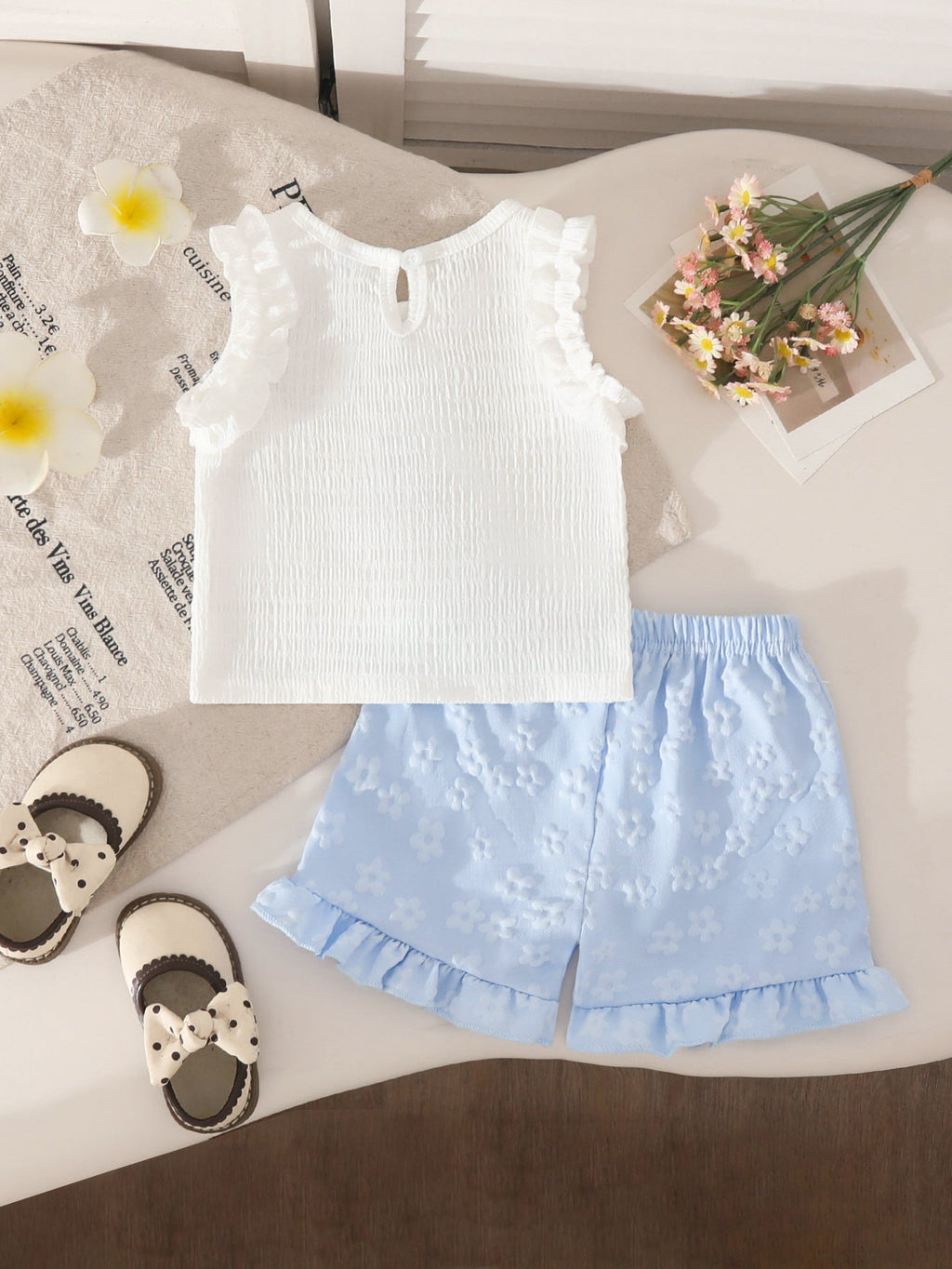 Conjunto Infantil Verão Flores