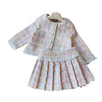 Conjunto Infantil Feminino Tweed Plíssadinho