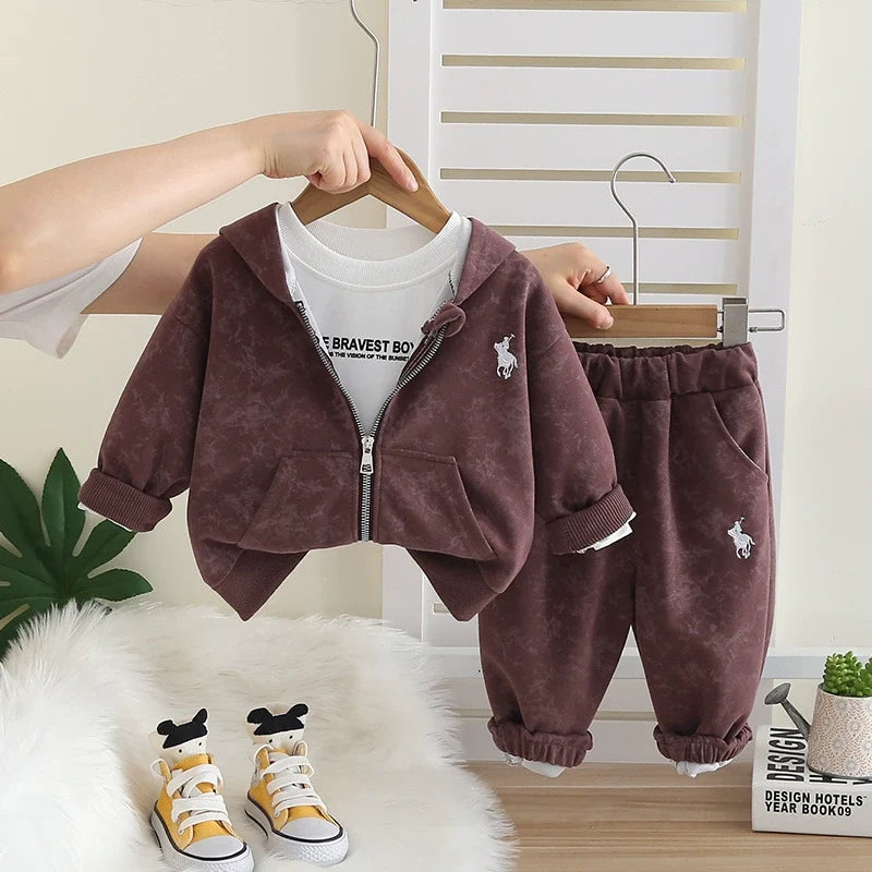 Conjunto Infantil 3 Peças Inverno de Menino