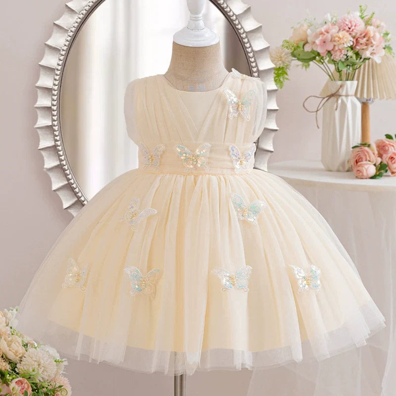 Vestido de Festa Tule Borboletas