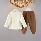 Conjunto Infantil Feminino 3 Peças Marrom