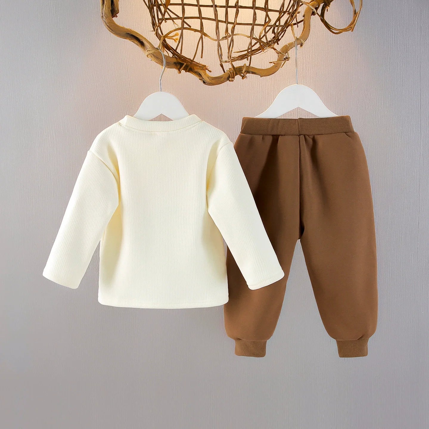 Conjunto Infantil Feminino 3 Peças Marrom