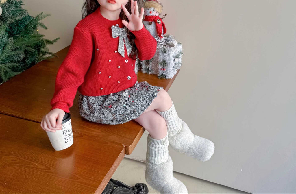 Conjunto Infantil Brilhante Lacinho