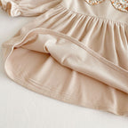 Vestido Infantil Gola Florzinhas