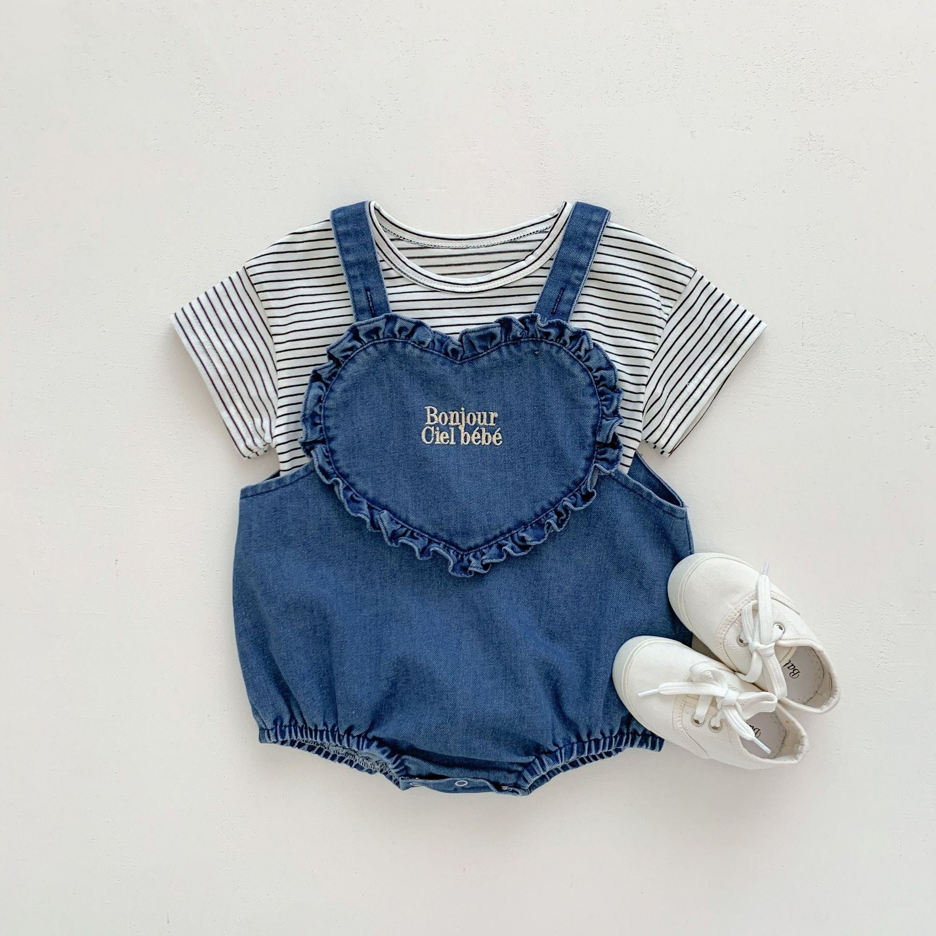 Body Infantil Jeans Love