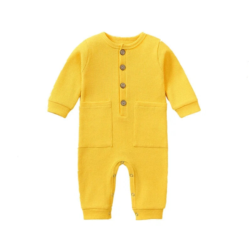 Macacão Infantil Botões Bolsinhos