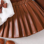 Conjunto Infantil Feminino 3 Peças Inverno Lacinho