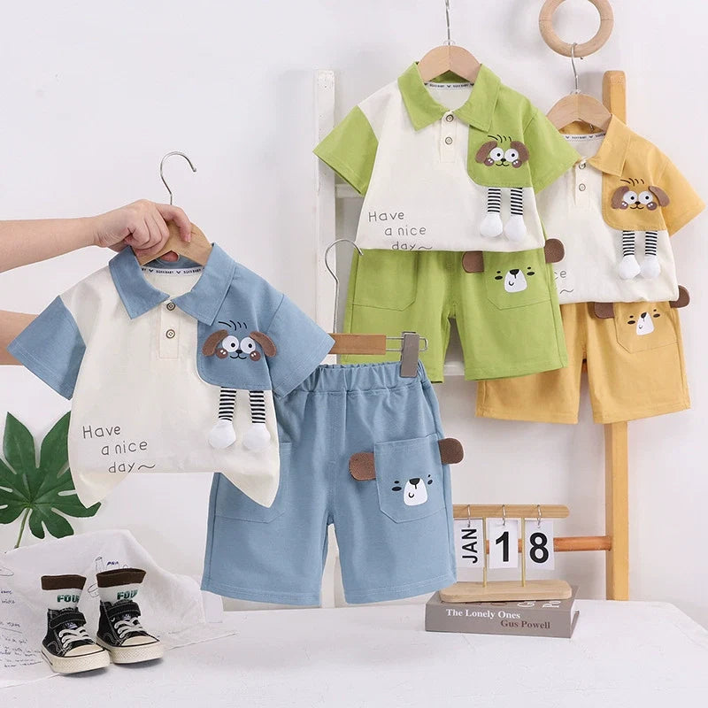 Conjunto Infantil Lístras Cachorrinho