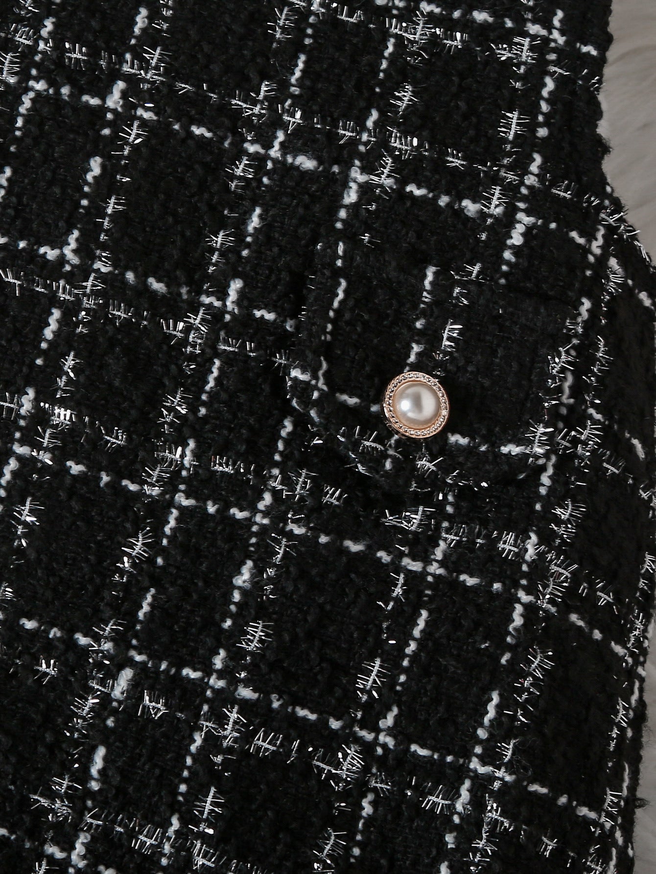 Vestido Infantil Tweed + Manga Longa