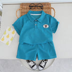 Conjunto Infantil Masculino Gola Polo Urso