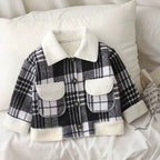 Casaco Infantil Xadrez Bolsos