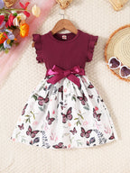 Vestido Infantil Laço Borboletas