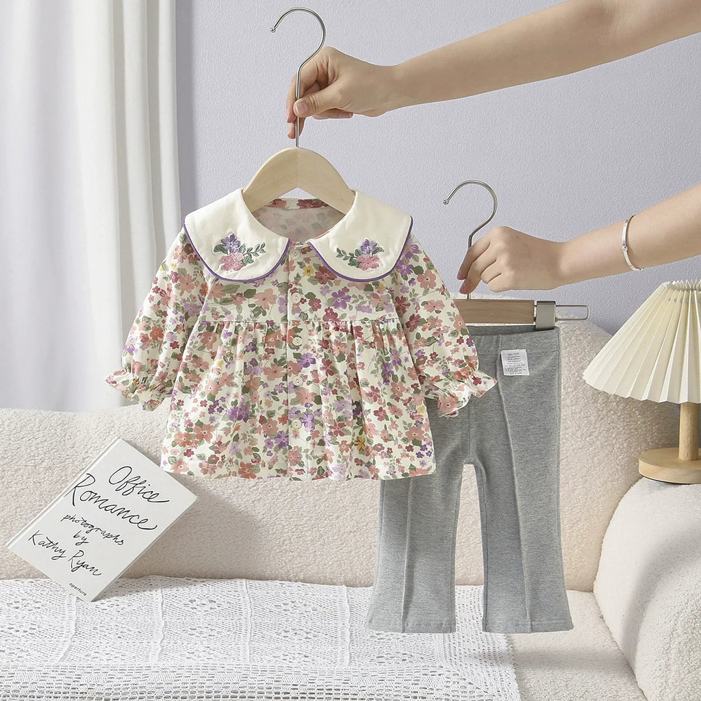 Conjunto Infantil Feminino Florzinhas