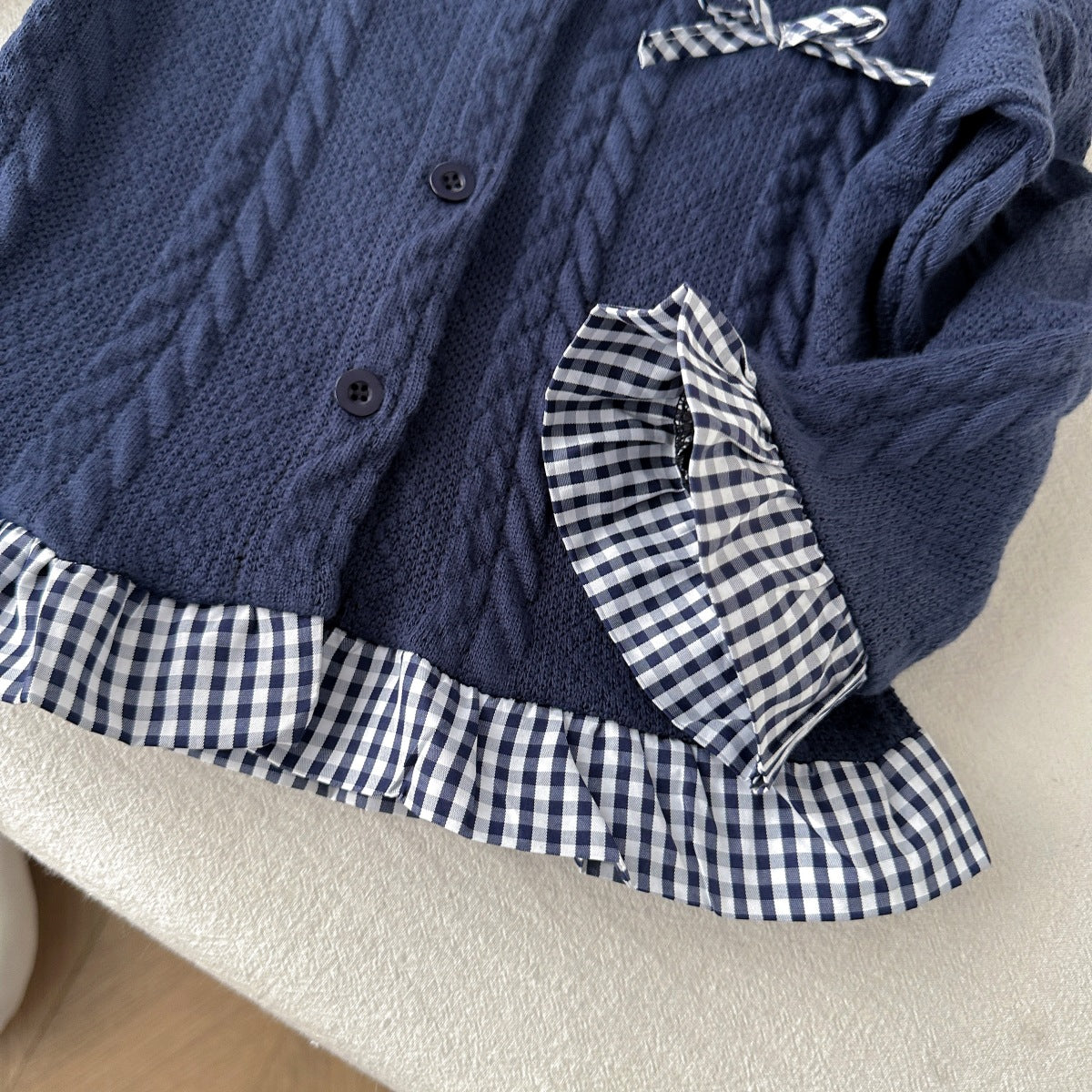 Conjunto Infantil Feminino Inverno Xadrez