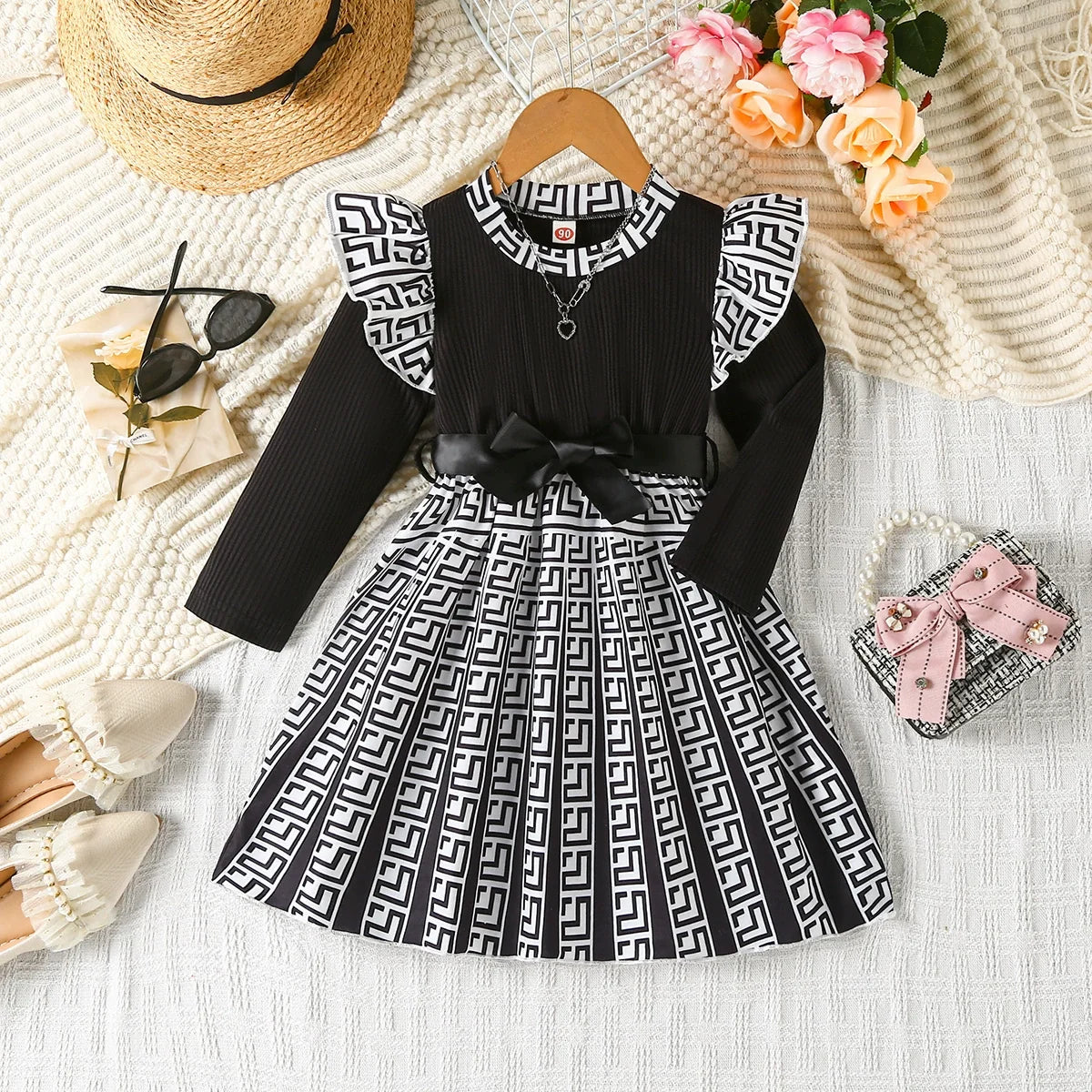 Vestido Infantil Laço Borboletas