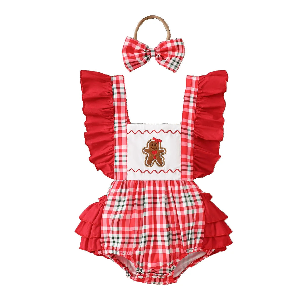 Body Infantil Xadrez Biscoitinho