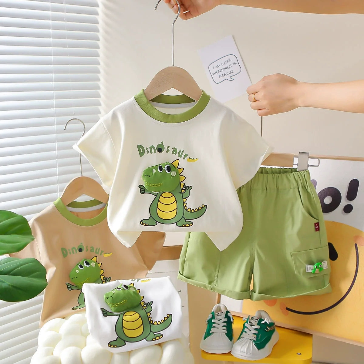 Conjunto Infantil Masculino Dinossauro