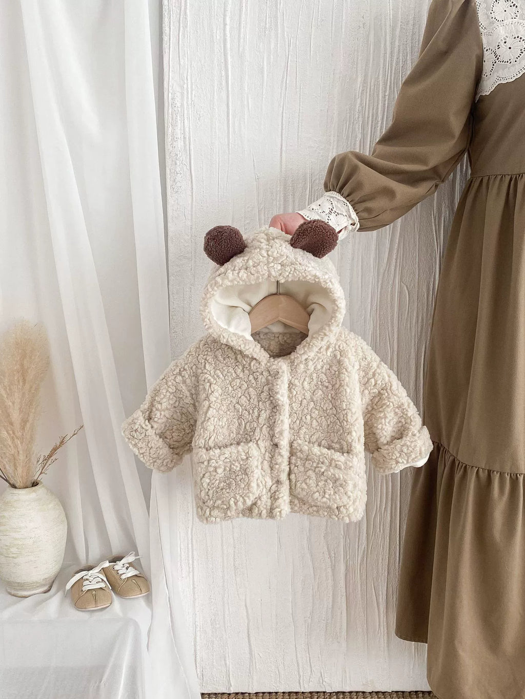 Casaco Infantil Plush Orelhinhas