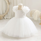 Vestido De Festa Infantil Bufante com Tule