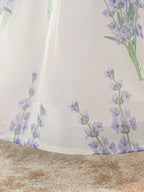 Vestido Infantil de Festa Bufante Flores