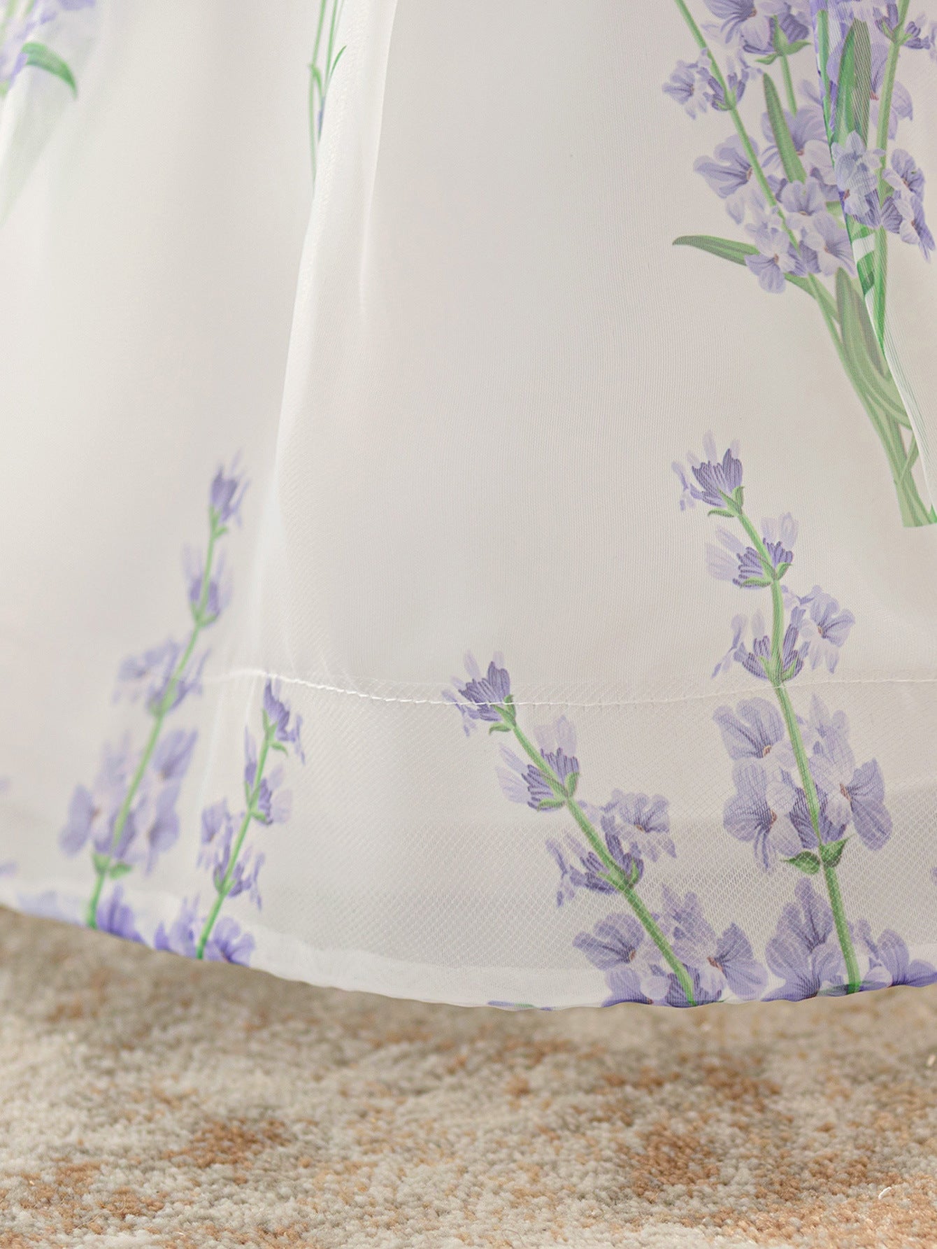 Vestido Infantil de Festa Bufante Flores