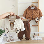 Conjunto Infantil Masculino 3 Peças Cachorrinho