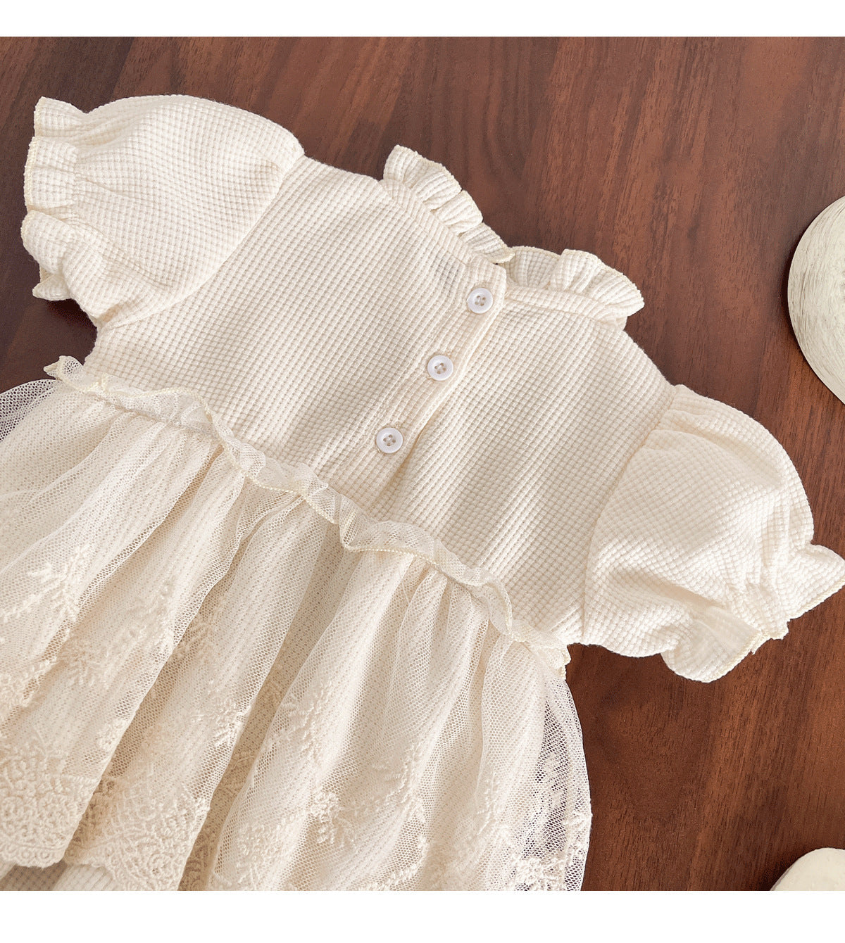 Body Infantil Feminino com Tule Rendado