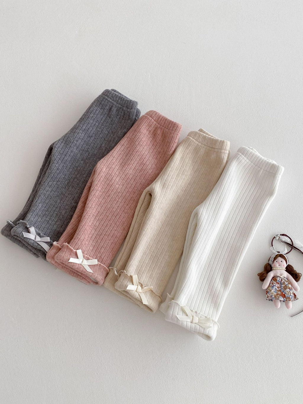 Calça Infantil Feminina Forrada Lacinhos