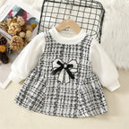 Vestido Infantil Tweed Lacinho