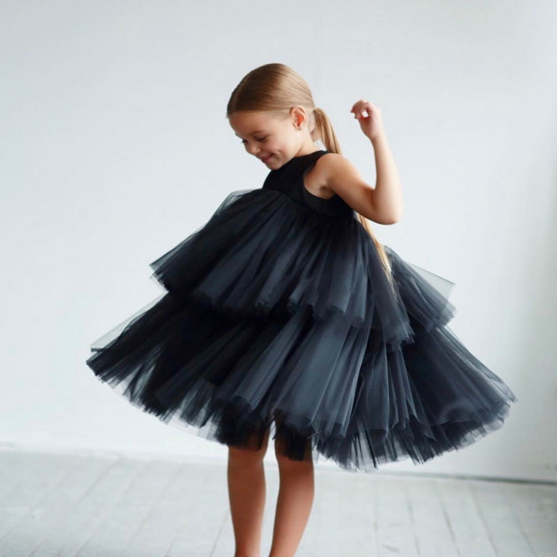 Vestido Infantil Camadas de Tule
