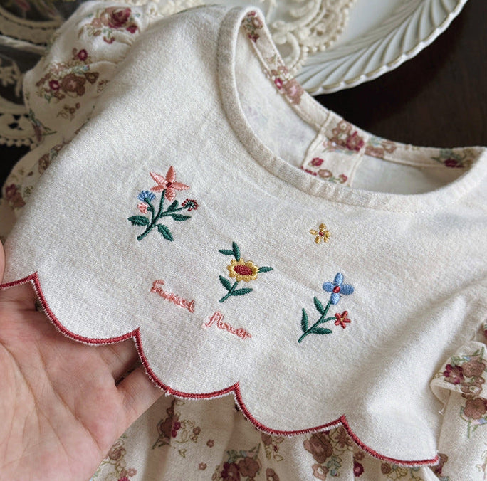 Vestido Infantil Flores Babadinhos