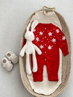 Macacão/ Blusa Infantil Vermelho Florzinhas