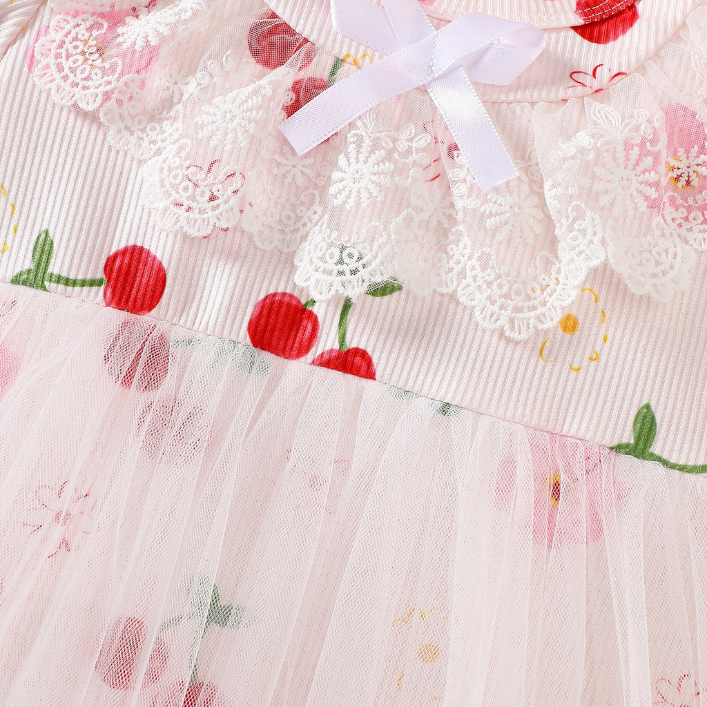 Body Infantil Feminino Cerejinhas