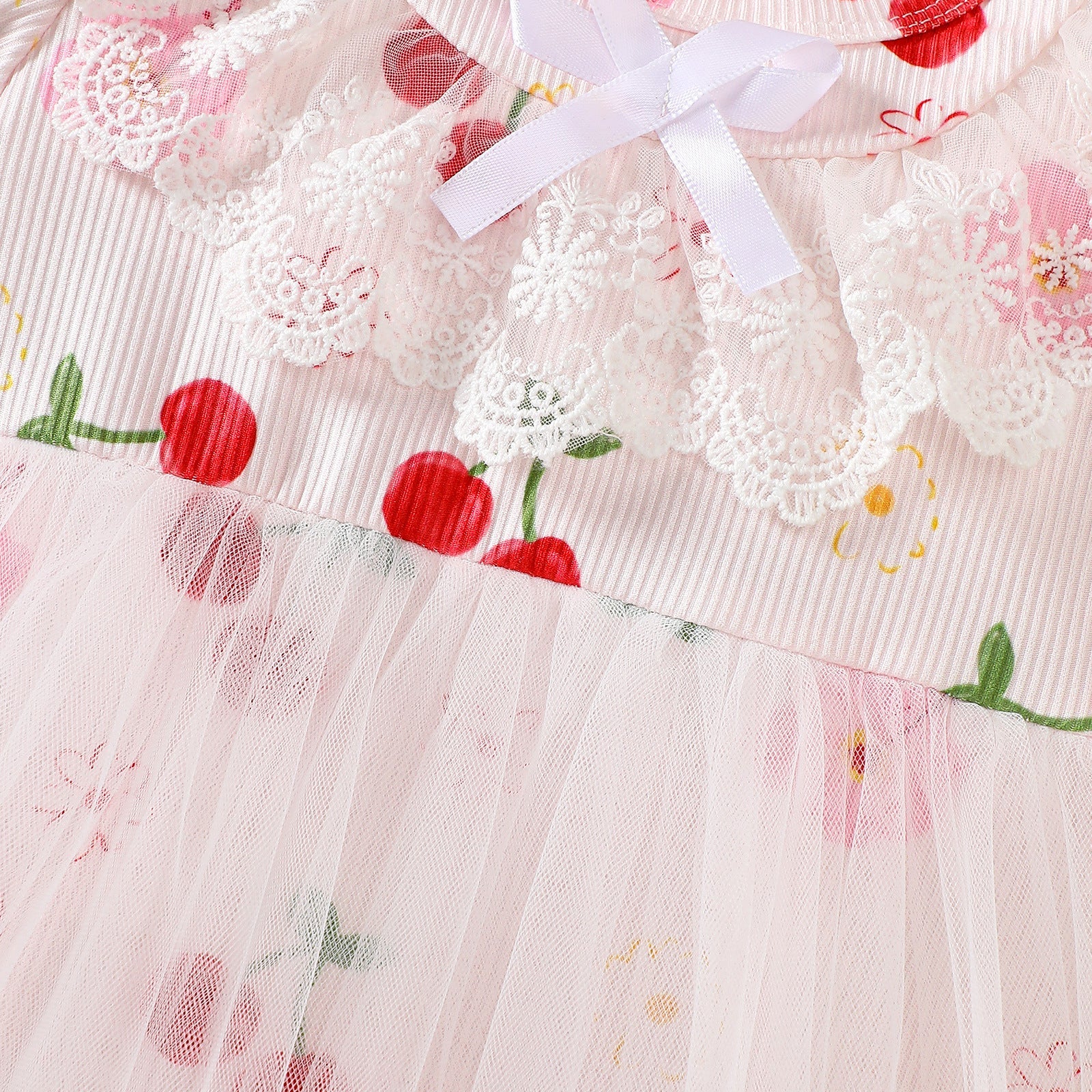 Body Infantil Feminino Cerejinhas