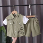 Conjunto Infantil Masculino Bolsinhos Urso
