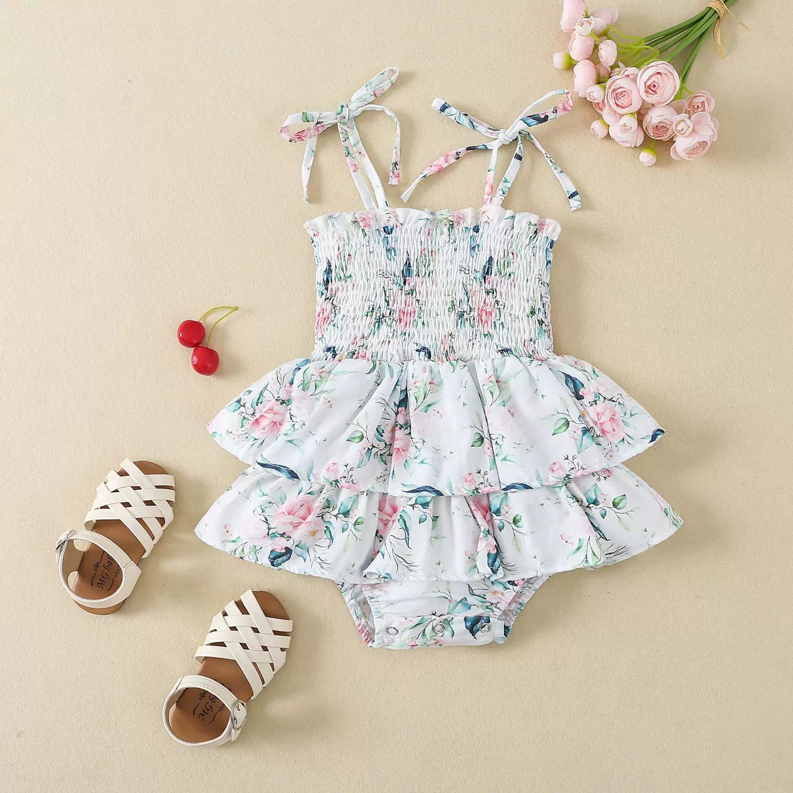 Vestido Infantil Verão Floral