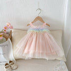 Vestido Infantil Tule Colors