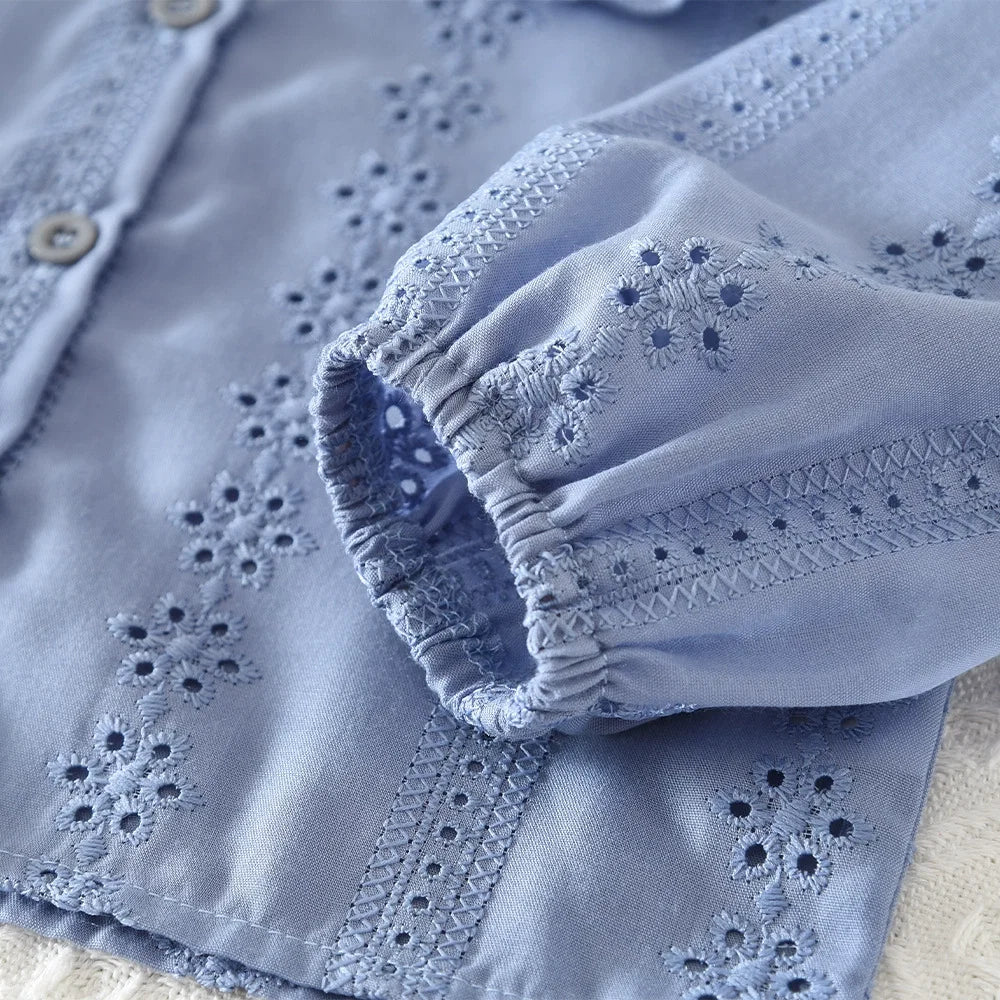 Conjunto Infantil Bordado Florzinhas