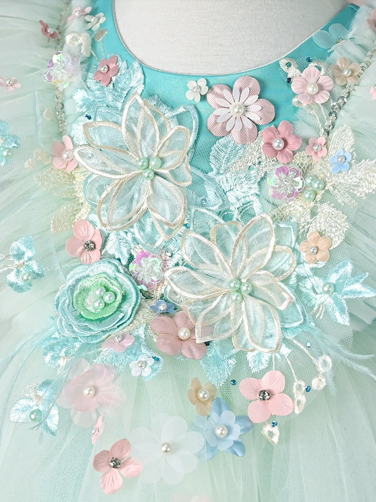 Vestido de Festa Infantil Encantado Flores