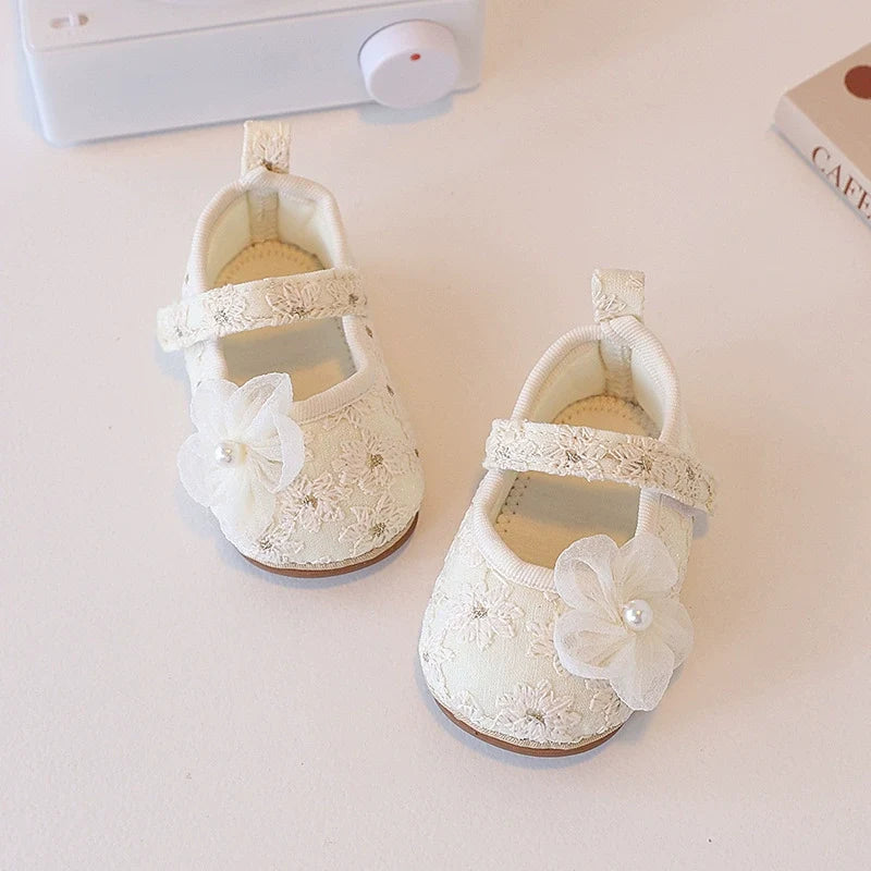 Sapato Infantil Feminino Renda Florzinha