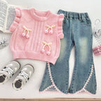 Conjunto Infantil Lacinhos e Jeans